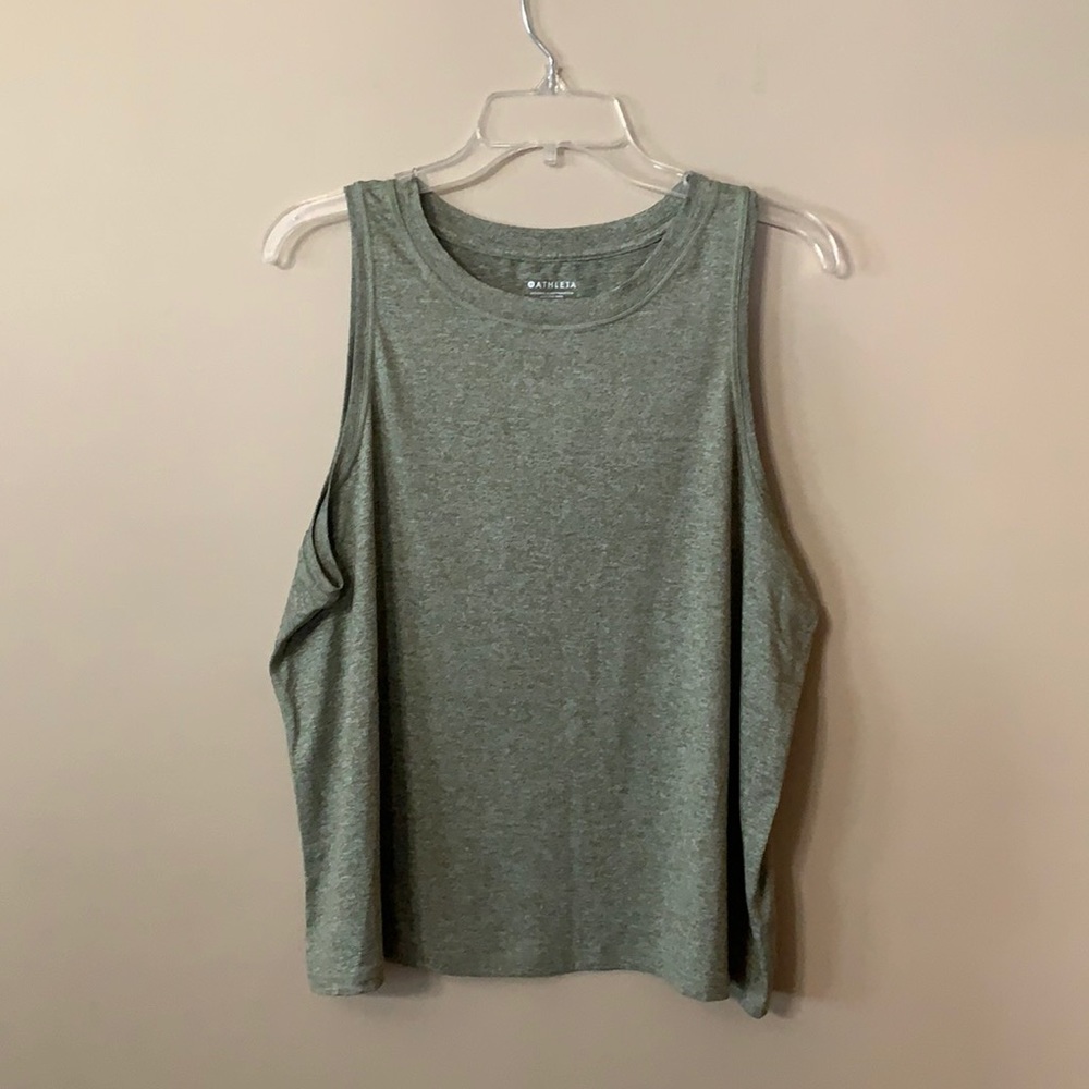 Athleta ~ Size 1X ~ Uptempo Elevated Tank ~ Heather Green